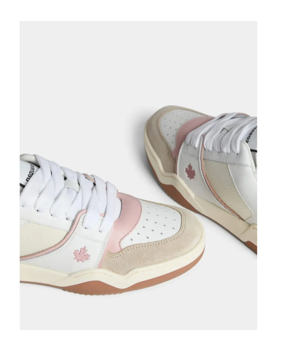 Spiker Panelled Lace-Up Sneakers