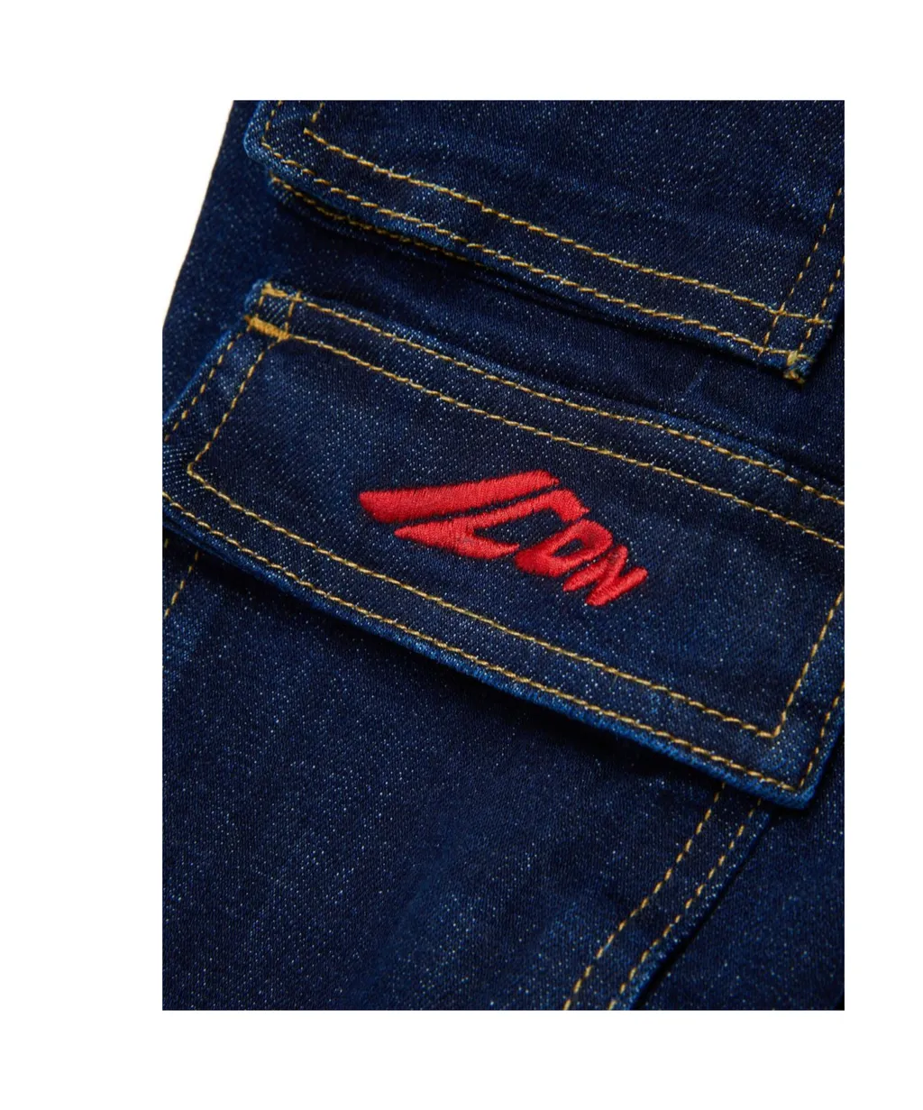 Logo-Embroidered Cargo Jeans