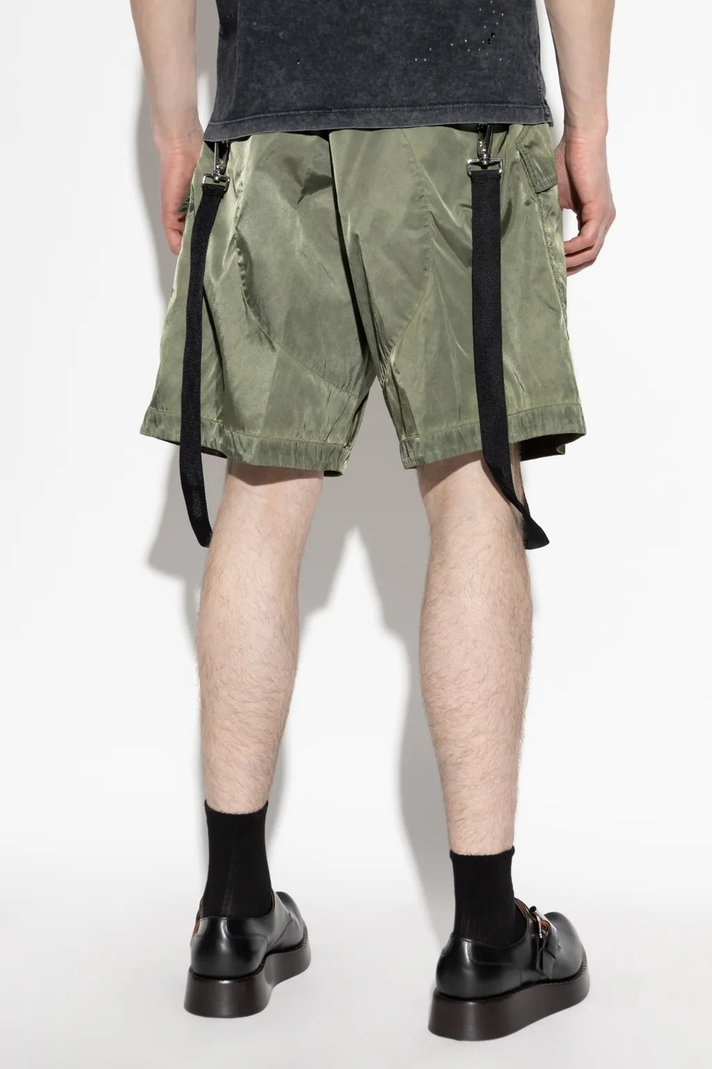 Strap-Detailed Cargo Shorts