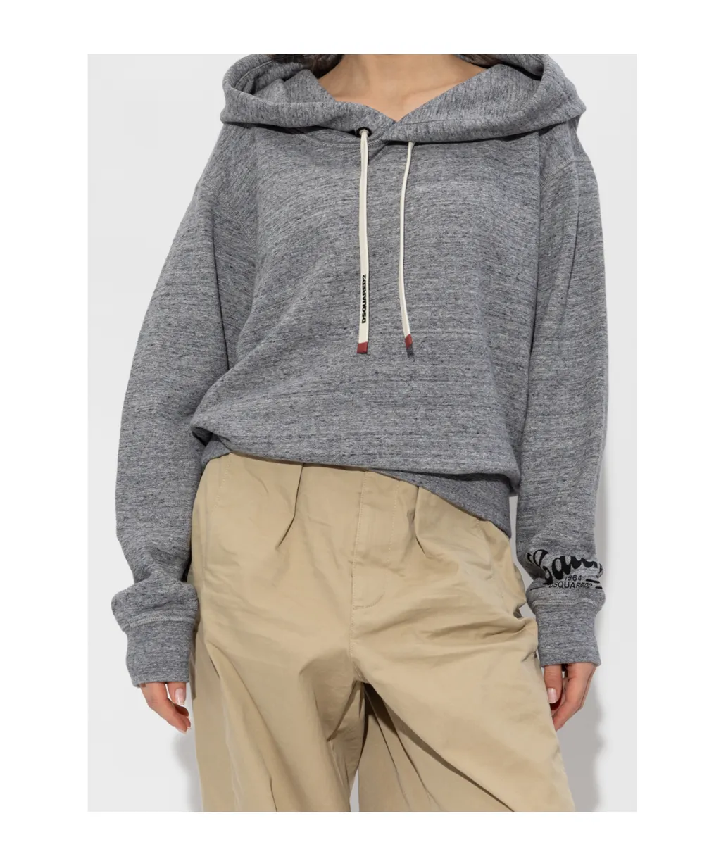 Logo-Detail Drawstring Hoodie