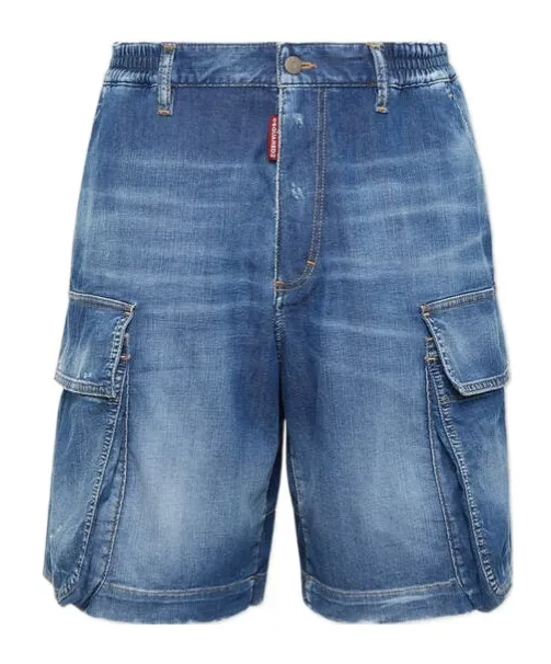 Summer Lovers Denim Loose Cargo Shorts