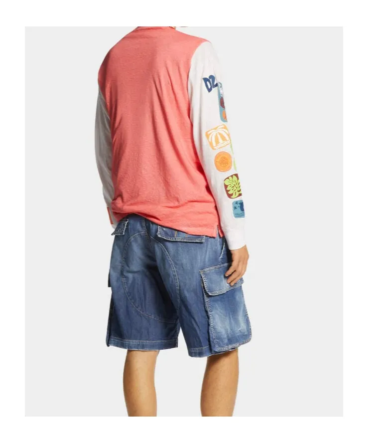 Summer Lovers Denim Loose Cargo Shorts