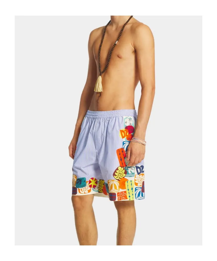 Summer Lovers Pinstriped Boxer Shorts