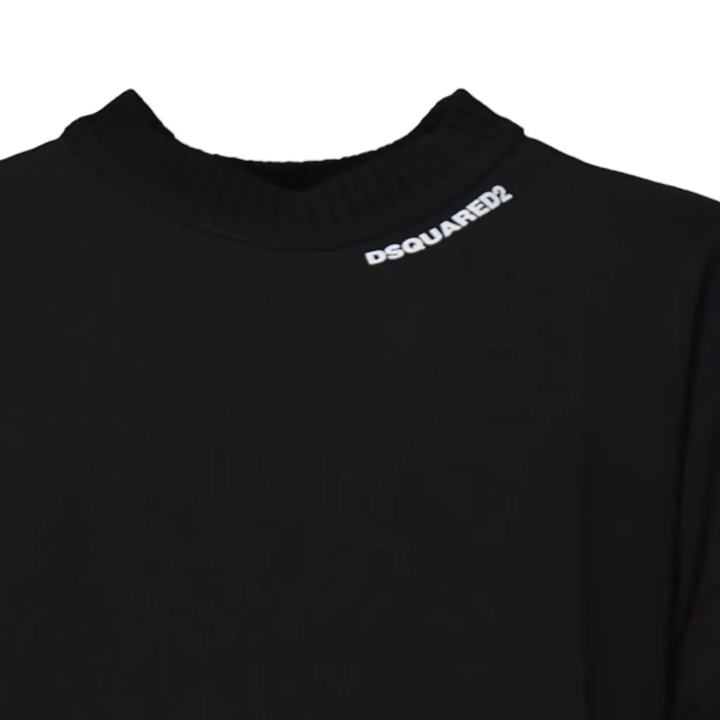 Wash Loose Fit Drawstring Hem T-Shirt