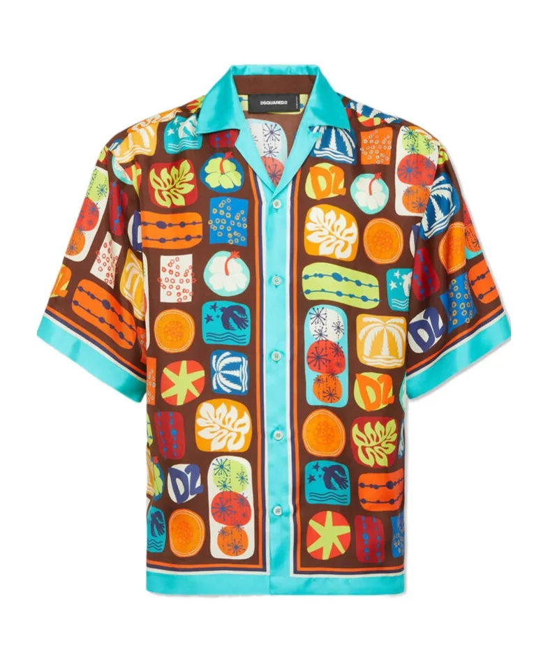 Summer Lovers Drop Shoulder Bowling Shirt