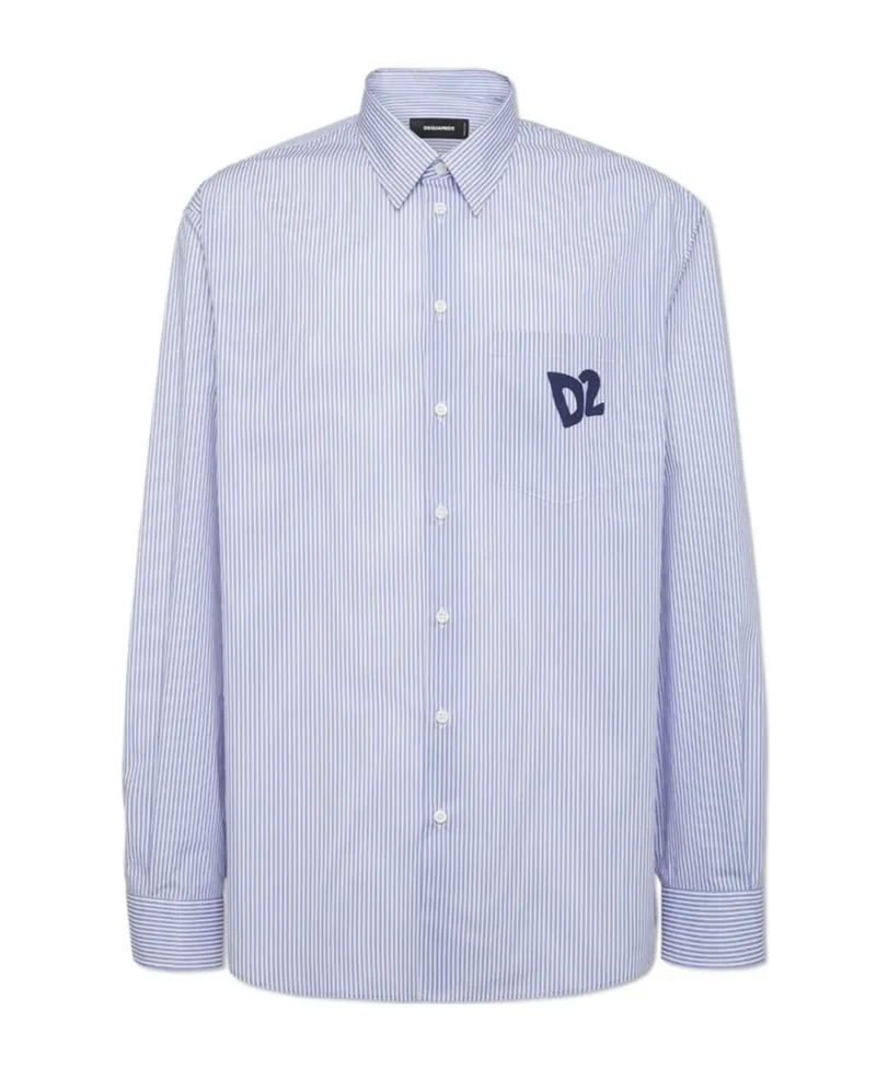 Summer Lovers Oversized Pinstriped Shirt