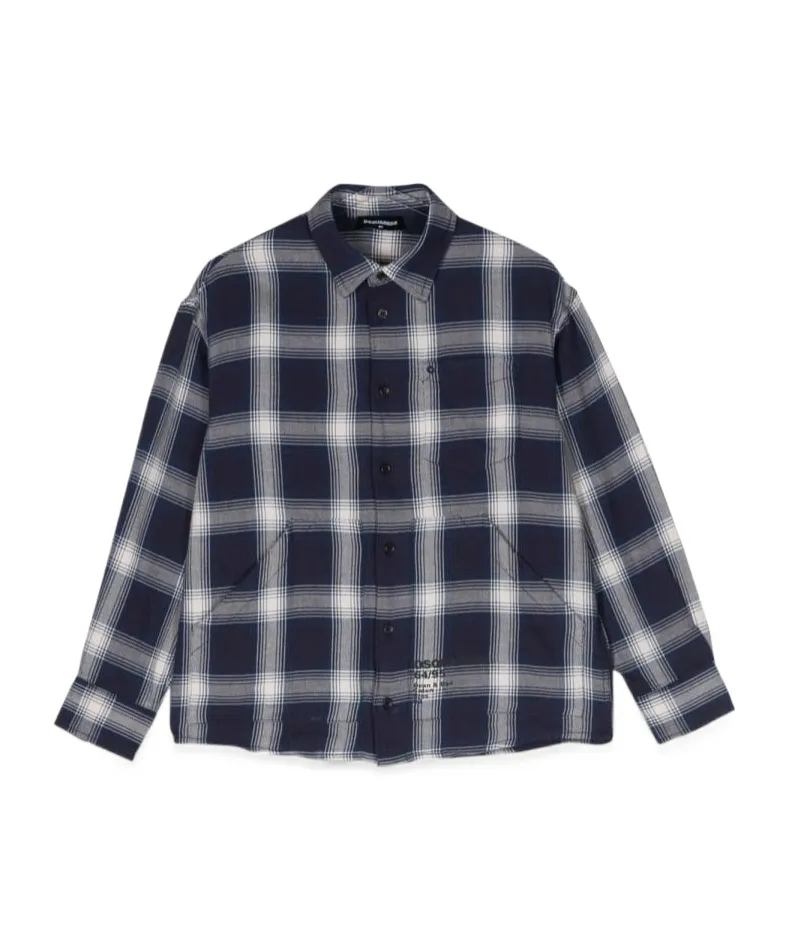 Checked Long-Sleeved Shirt