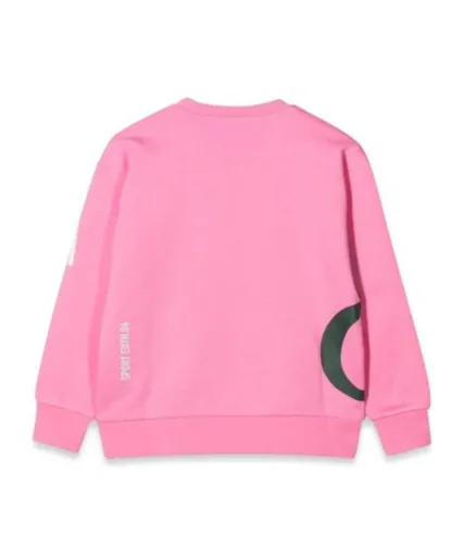 Allover Writing Printed Crewneck Sweatshirt
