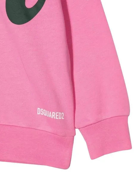 Allover Writing Printed Crewneck Sweatshirt