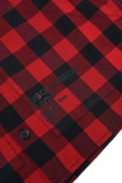 Checked Long-Sleeved Shirt