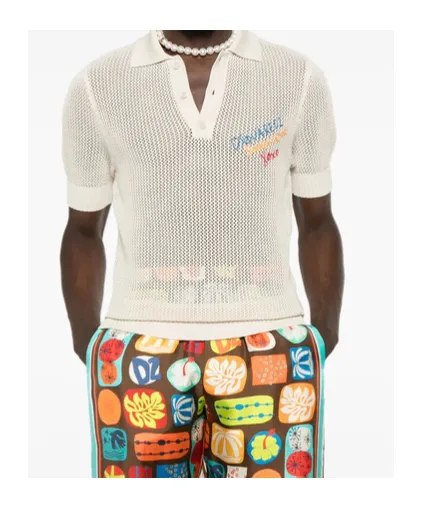 Summer Lovers Knitted Polo Shirt