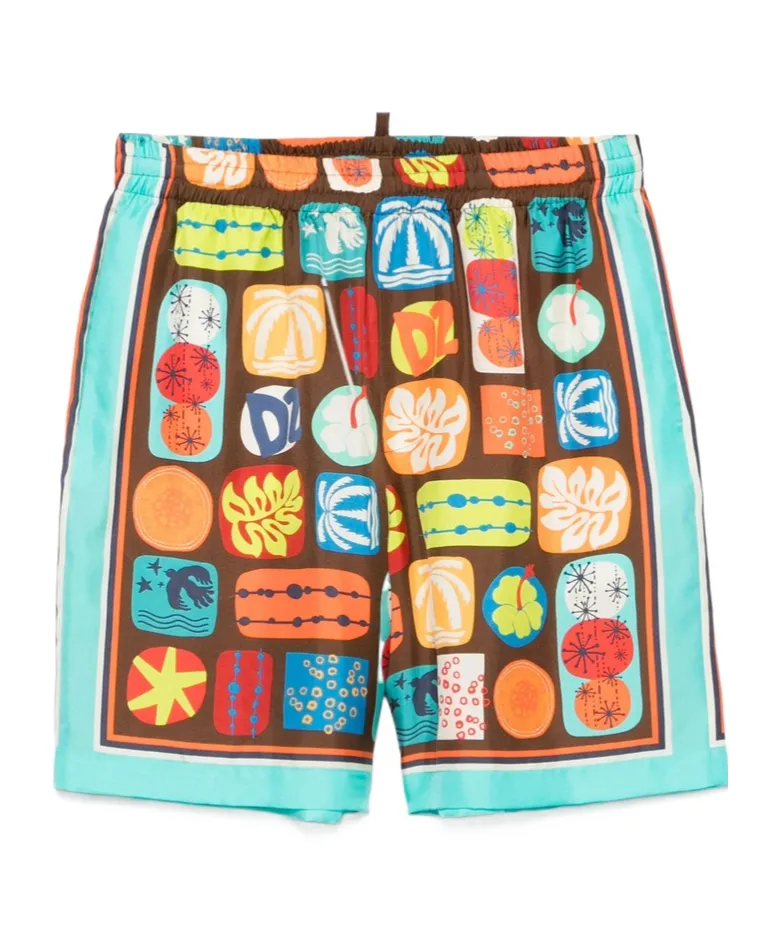 Summer Lovers Elastic Waist Boxer Shorts