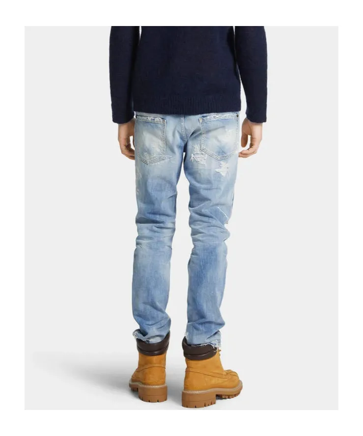 Light Ripped Wash Cool Guy Jeans