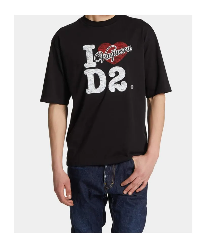 I Love Vaquera D2 Destroyed Loose Fit T-Shirt