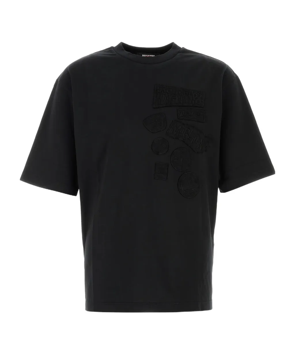 Logo Patch Crewneck T-Shirt