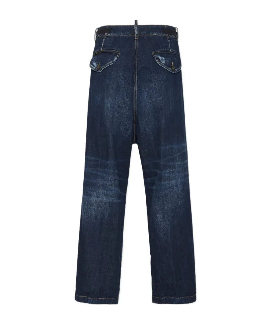 Be Cool Be Nice Utility Wide Denim Pants