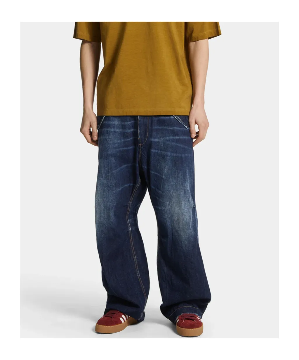 Be Cool Be Nice Utility Wide Denim Pants