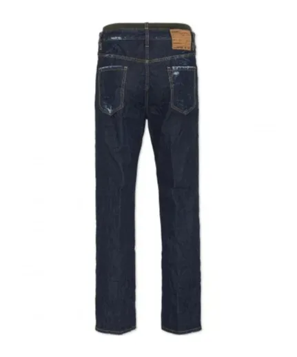 Dark Wash Loose Distressed Jeans