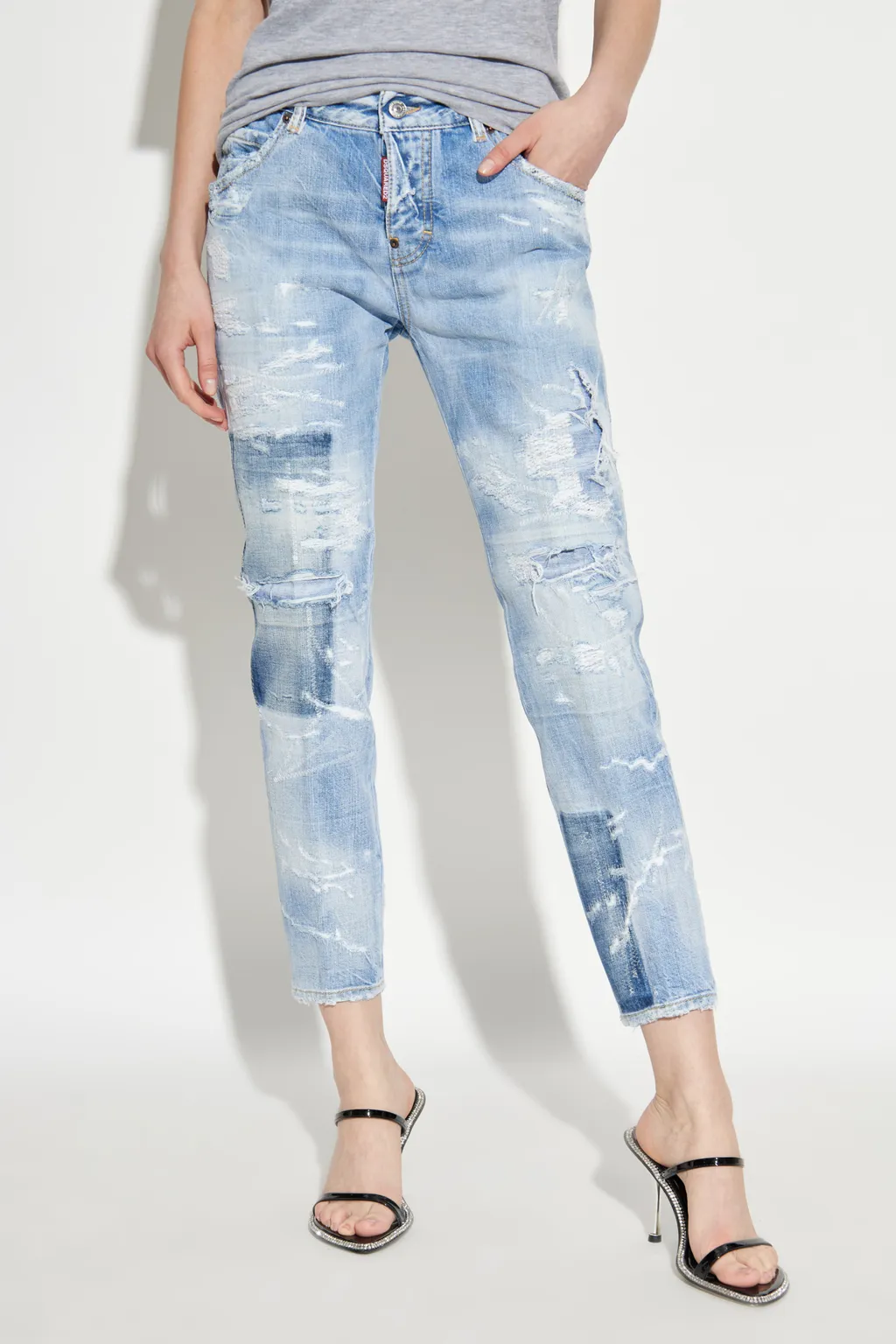 Light Super Ripped Wash Cool Girl Jeans