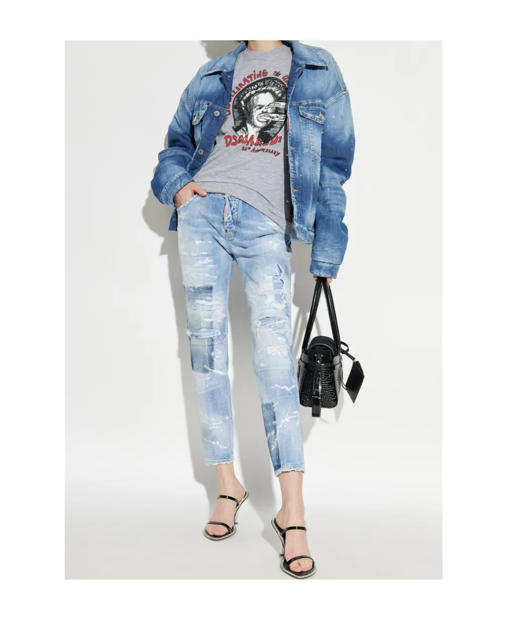 Light Super Ripped Wash Cool Girl Jeans