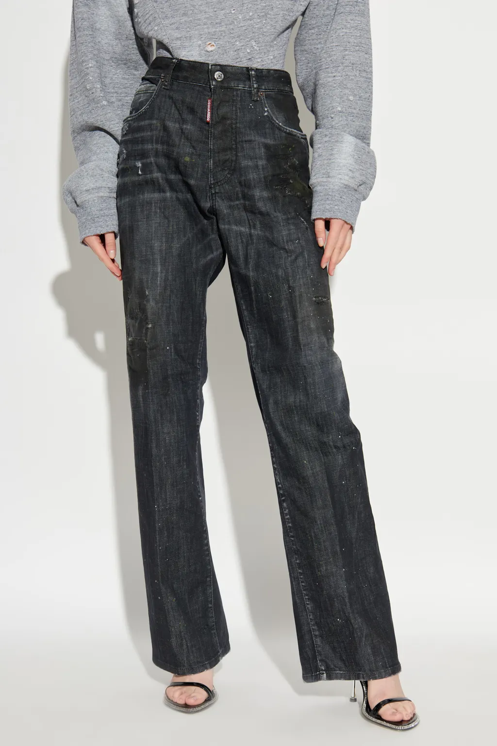 San Diego Straight-Leg Distressed Jeans