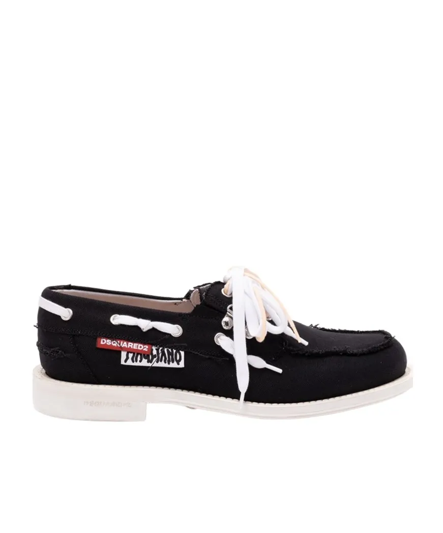 Dsquared2 X Magliano Distressed Boat Shoes