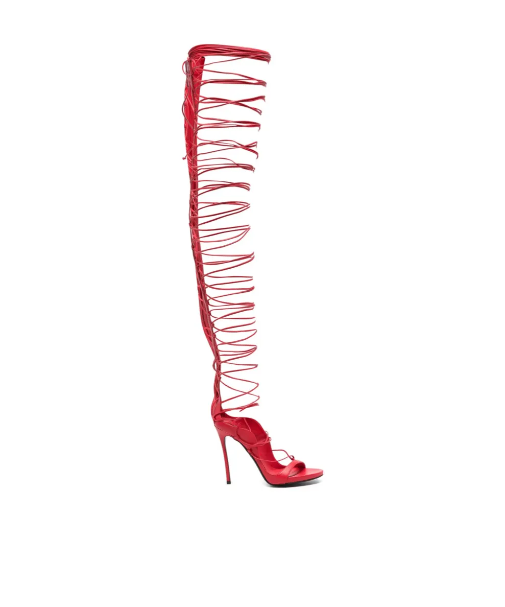 Riri Heeled Thigh-High Sandals
