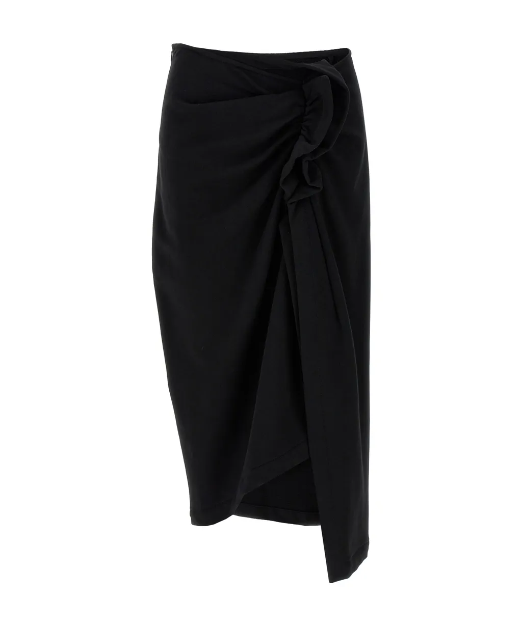 Hanam Asymmetric Midi Skirt