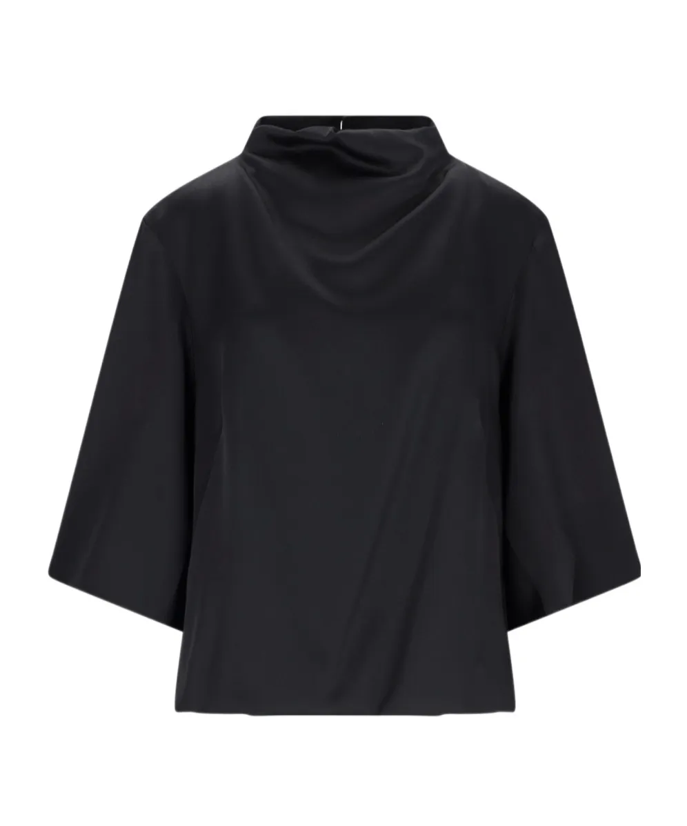 Relaxed-Fit High-Neck Top