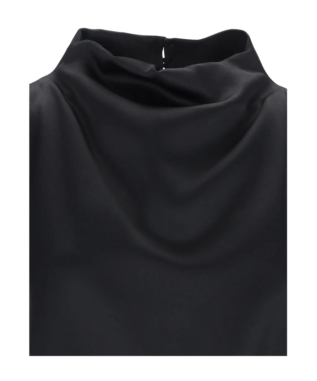 Relaxed-Fit High-Neck Top