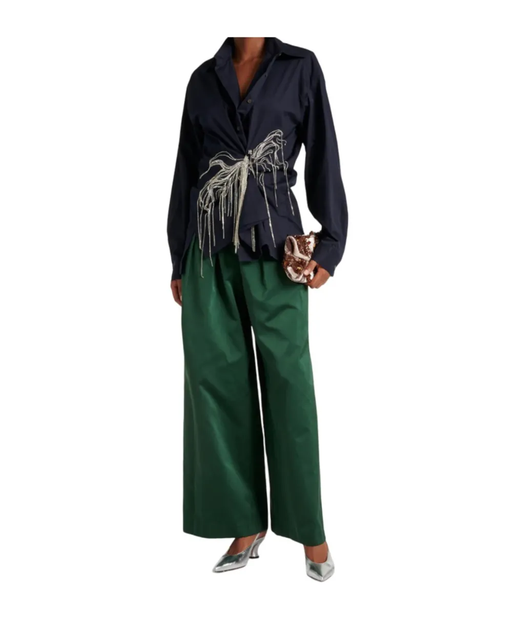 Embellished Oversized Shirt