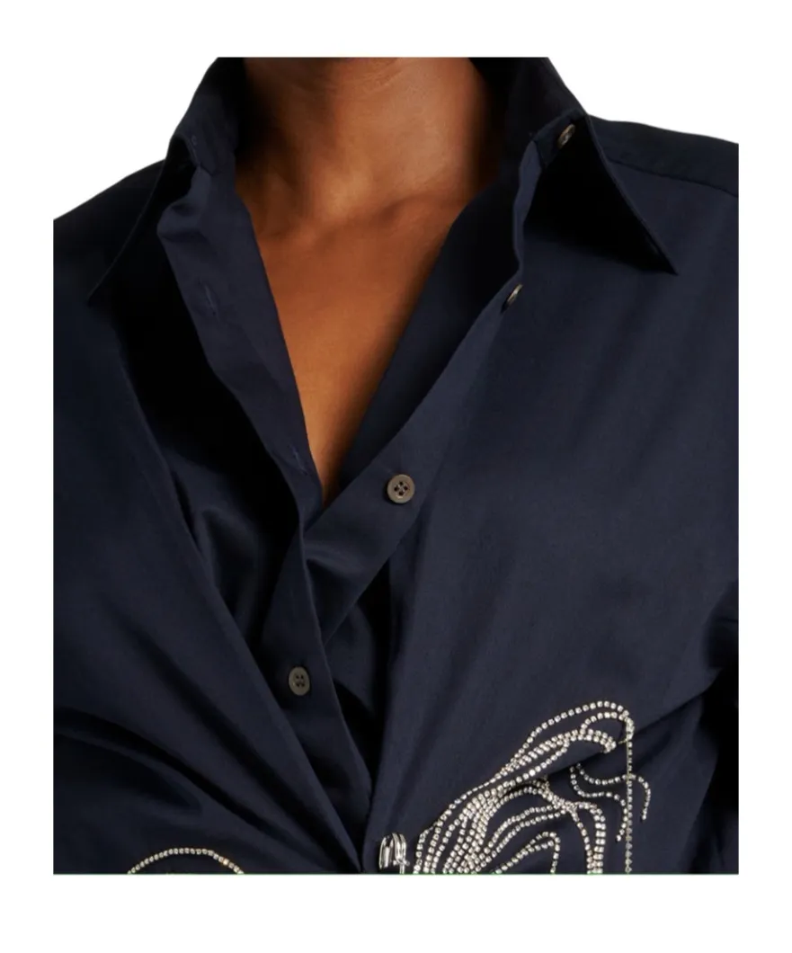 Embellished Oversized Shirt