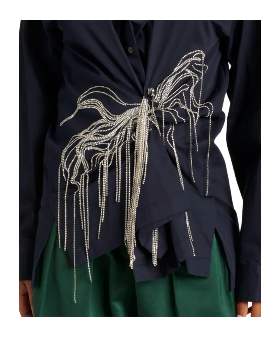 Embellished Oversized Shirt