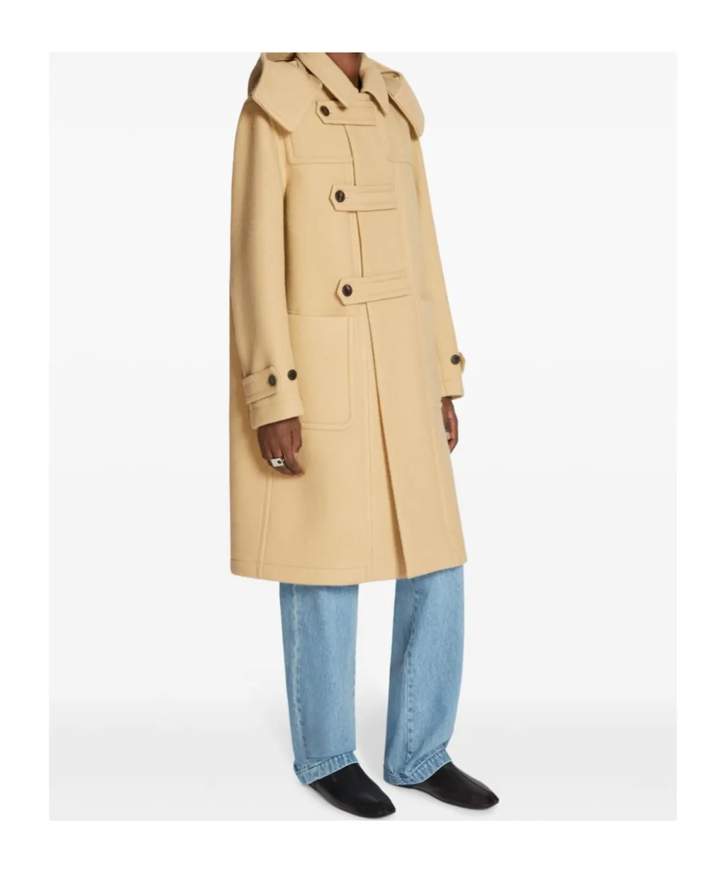 Long-Sleeved Coat With Hood