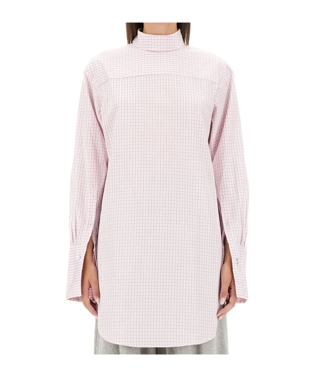 Plaid Long-Sleeved Blouse