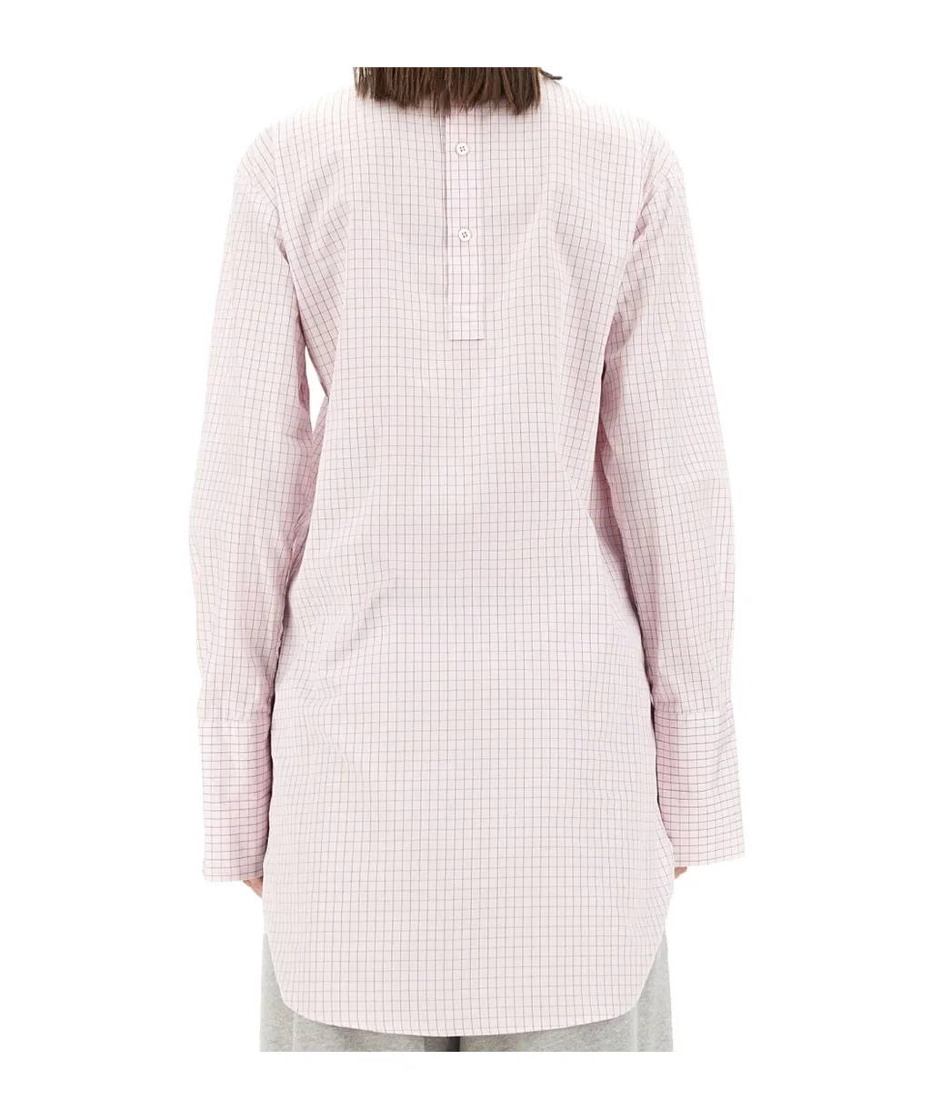 Plaid Long-Sleeved Blouse