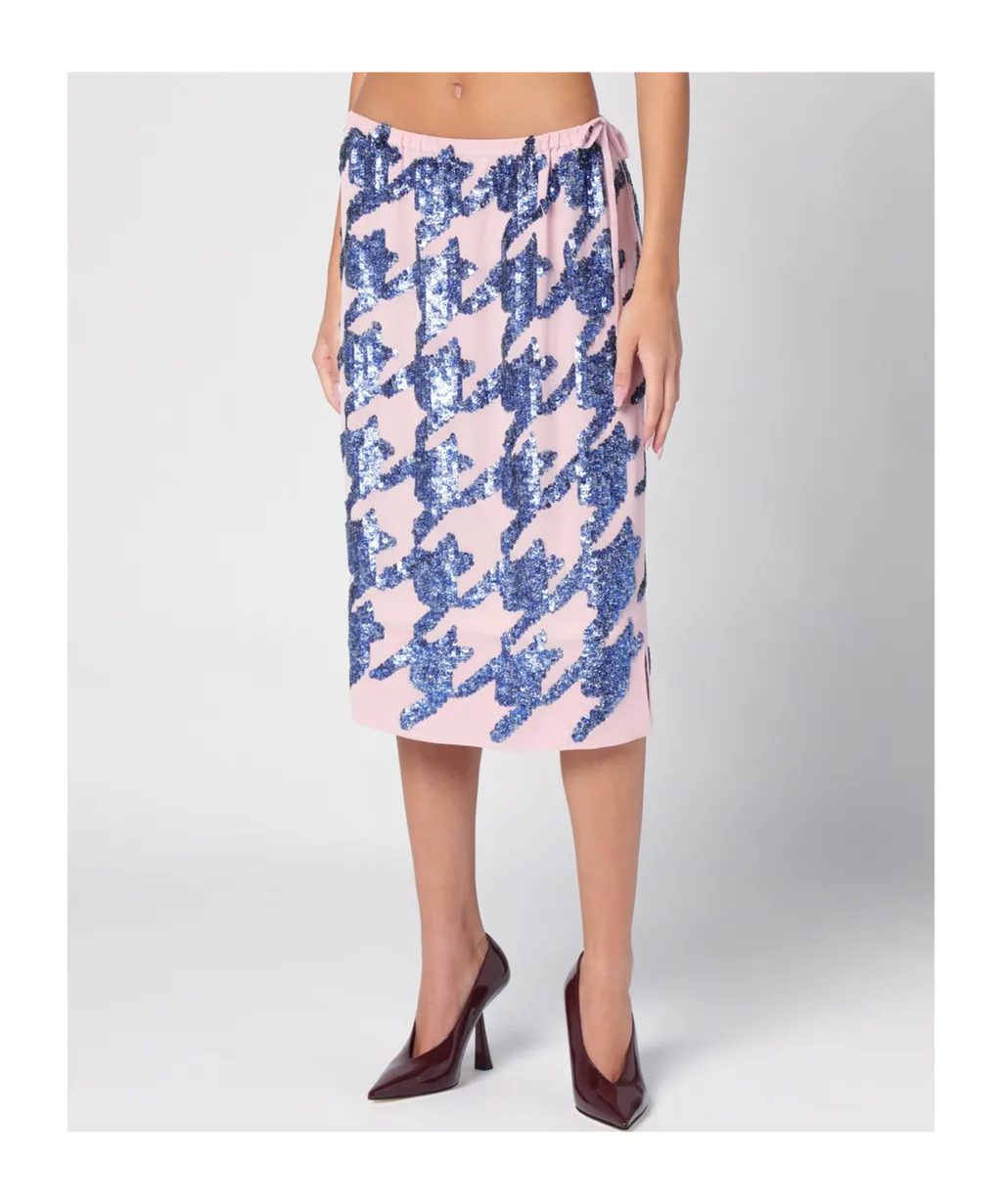 Sequin Embellished Midi Skirt