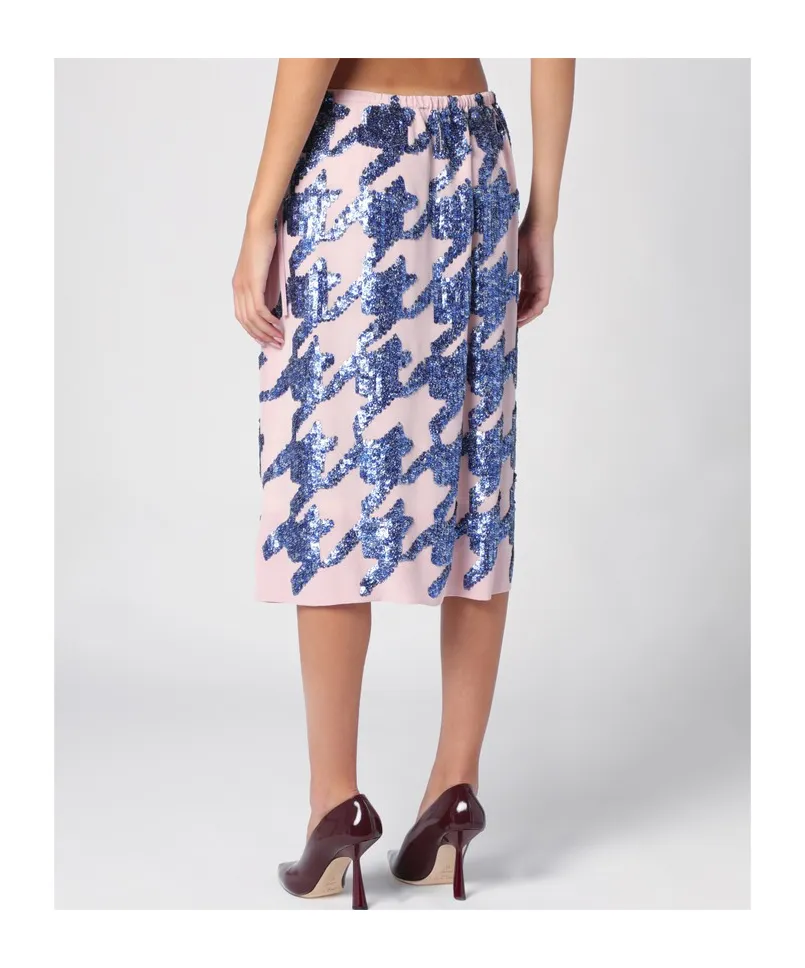 Sequin Embellished Midi Skirt