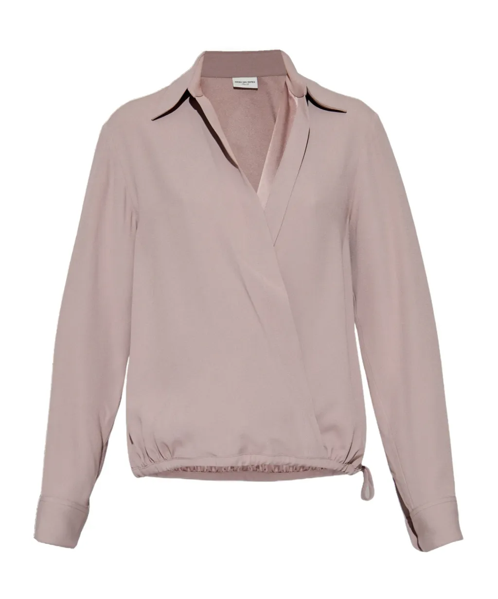 Long Sleeved V-Neck Blouse