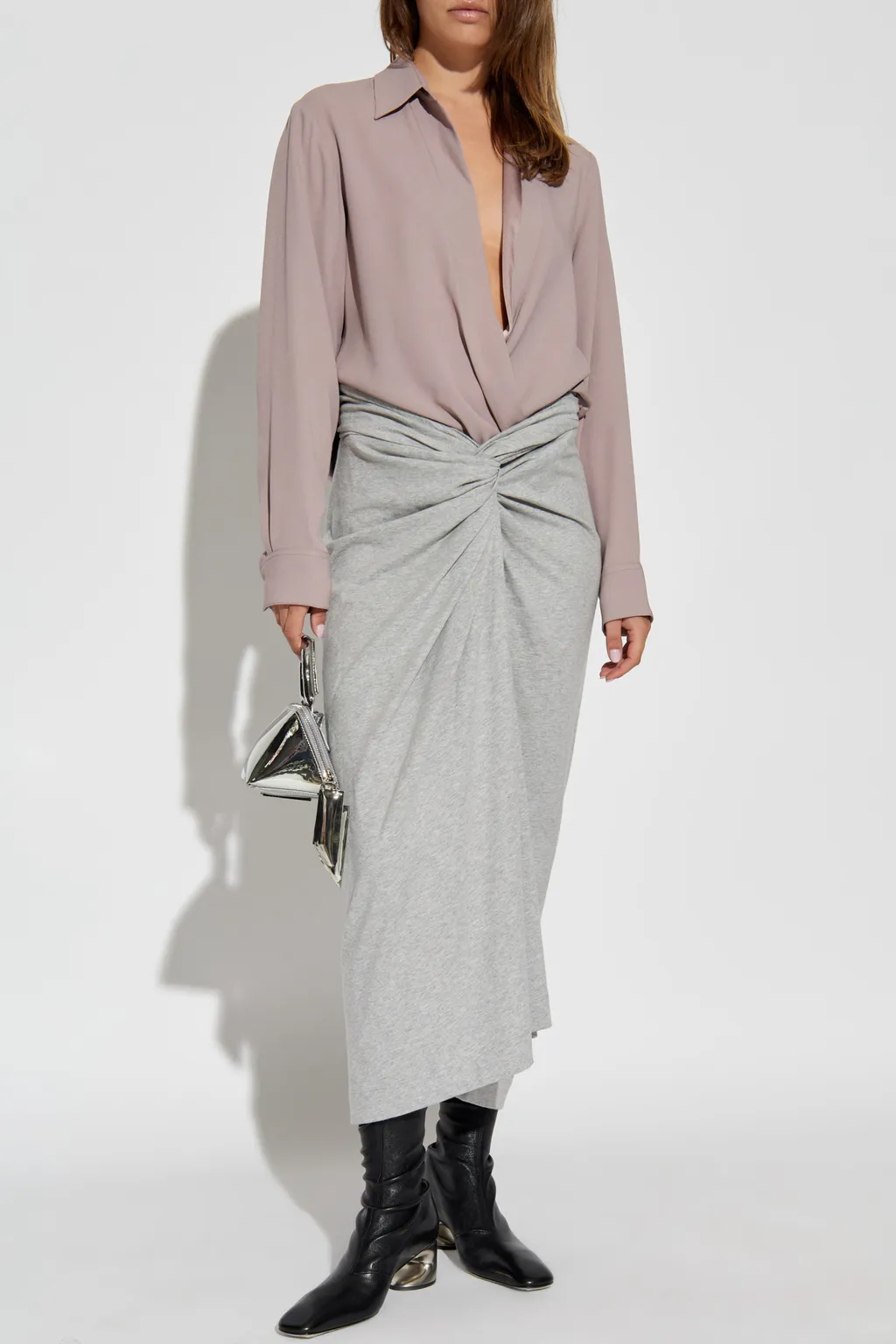 Long Sleeved V-Neck Blouse