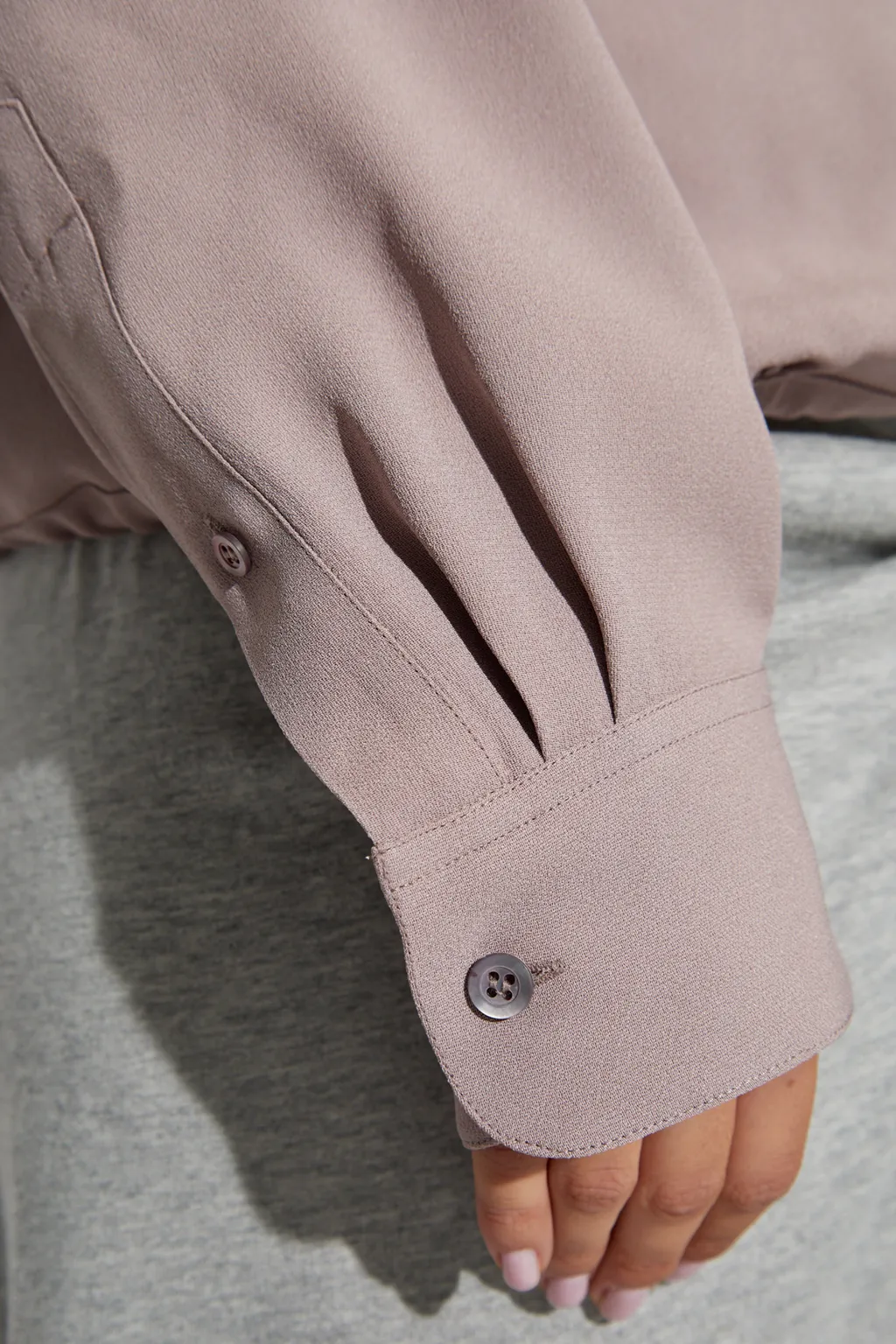 Long Sleeved V-Neck Blouse