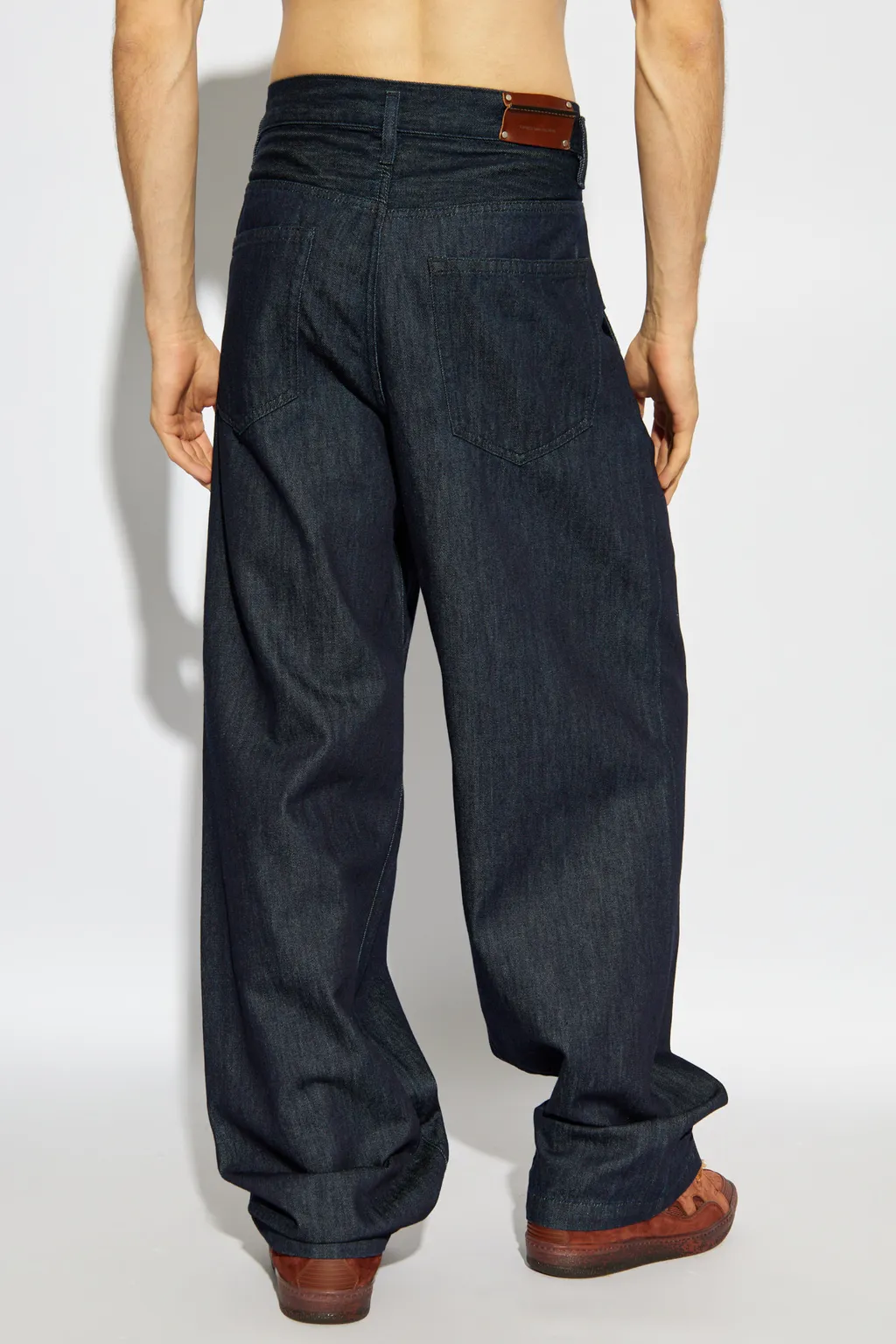 Logo Patch Wide-Leg Trousers