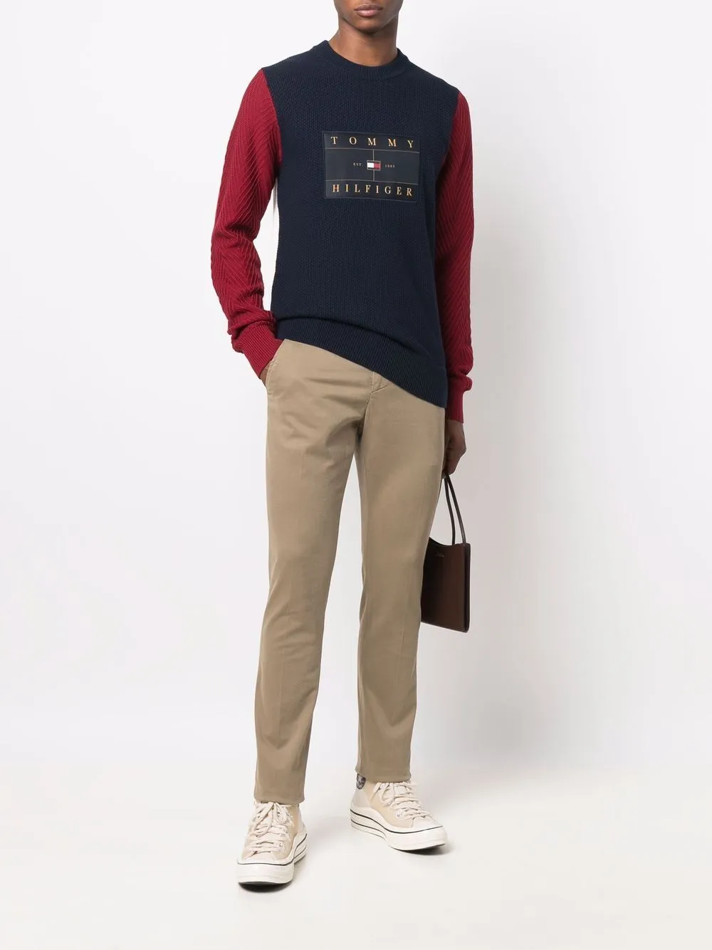 Mid-Rise Straight Trousers