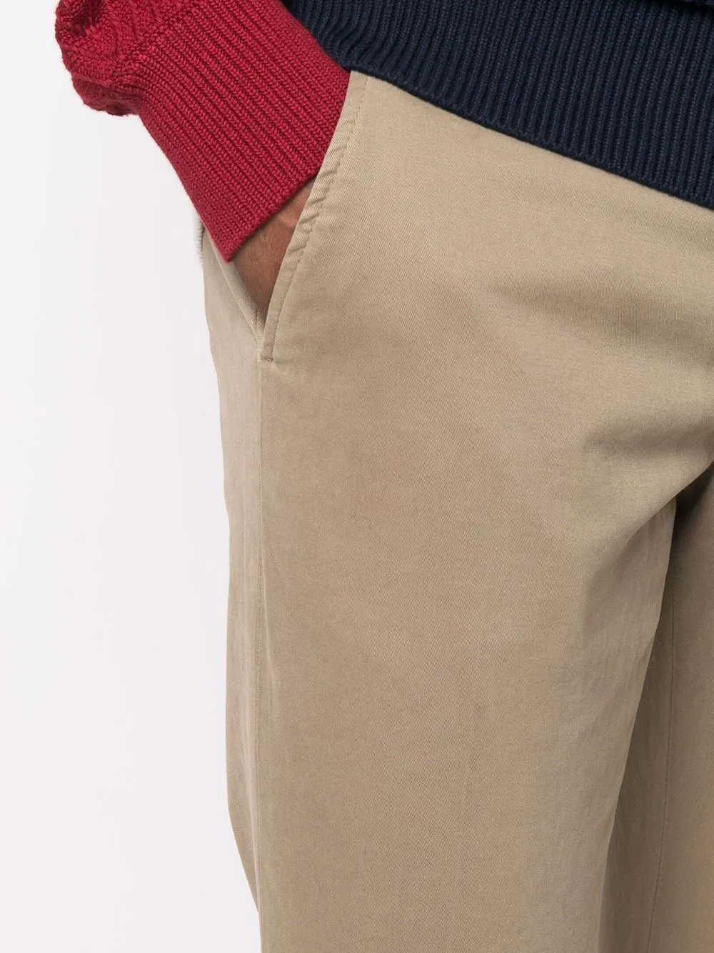Mid-Rise Straight Trousers
