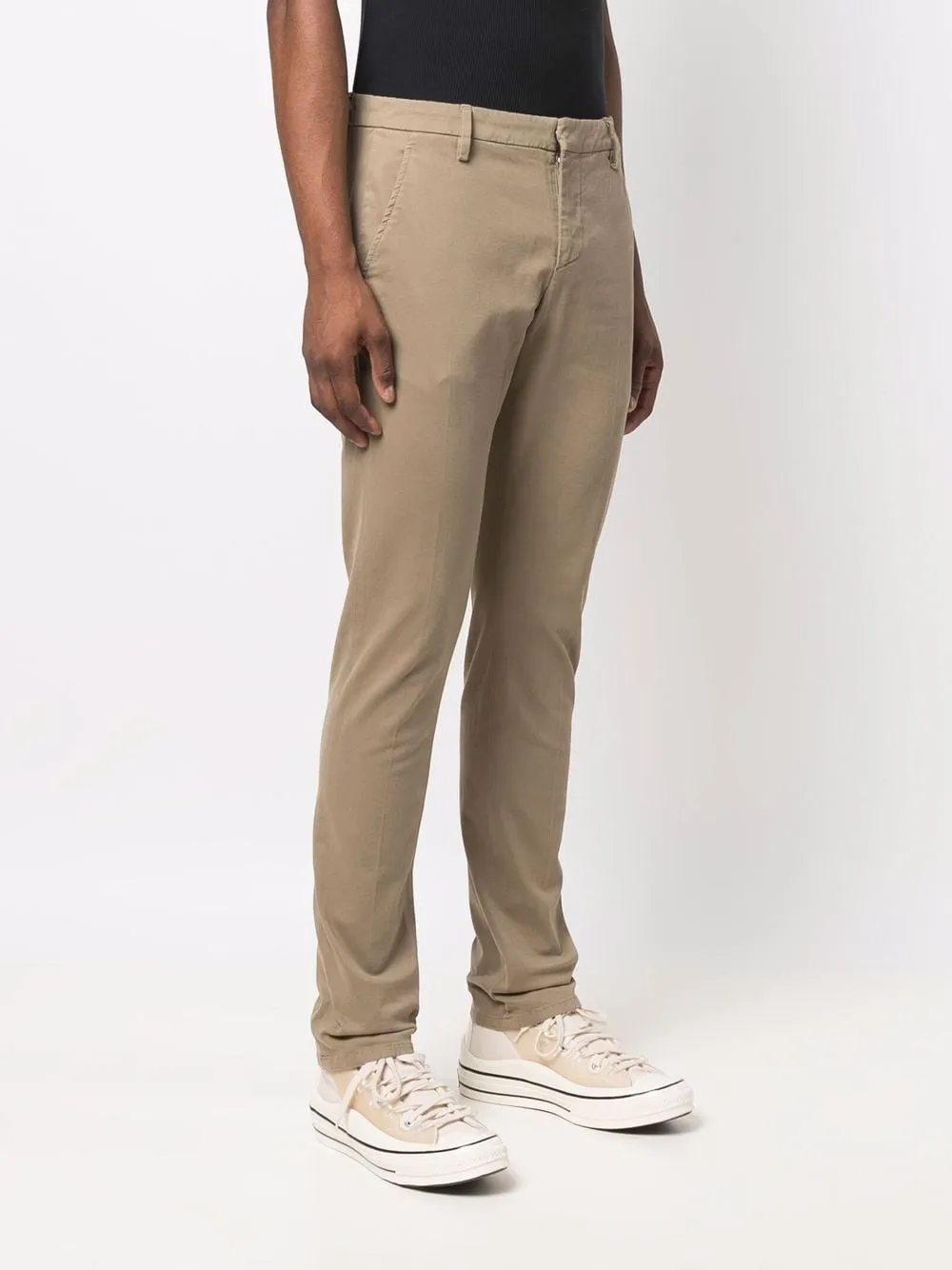 Mid-Rise Straight Trousers