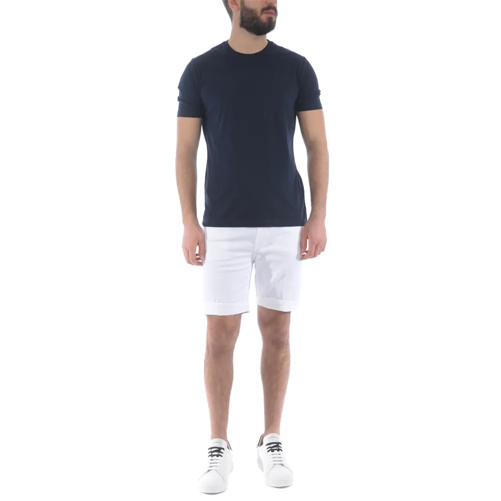 Turn-Up Hem Denim Shorts
