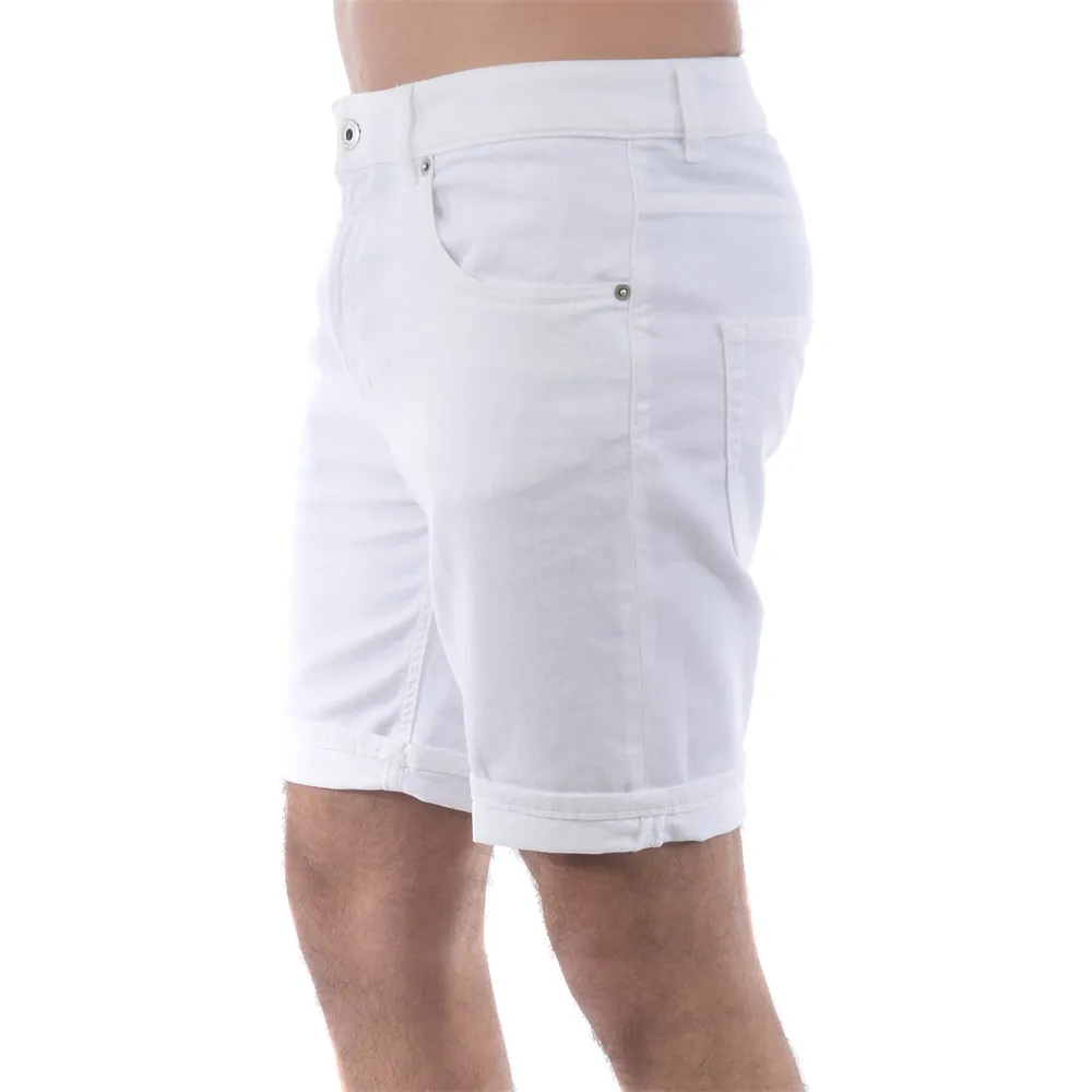 Turn-Up Hem Denim Shorts