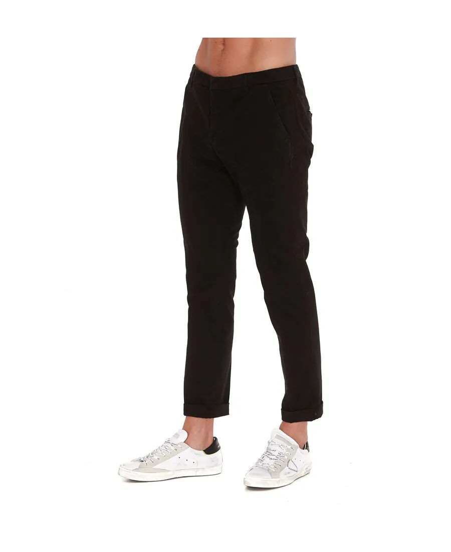 Low-Rise Turn-Up Hem Trousers