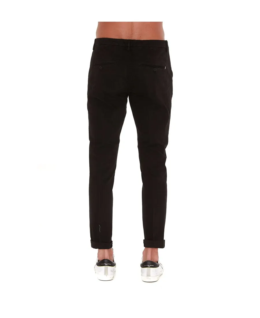 Low-Rise Turn-Up Hem Trousers