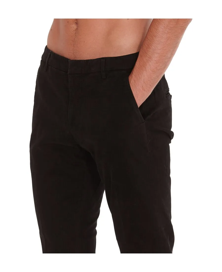 Low-Rise Turn-Up Hem Trousers